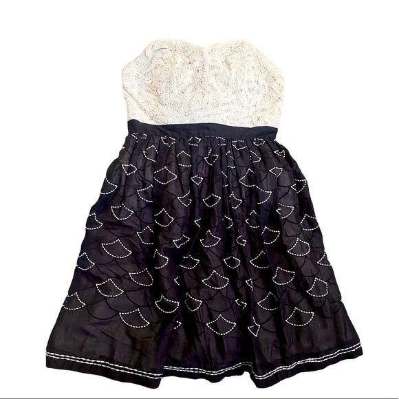 ANTHROPOLOGIE - MEADOW RUE - Crocheted Battenburg and Organdy Embroidere… - Picture 7 of 8